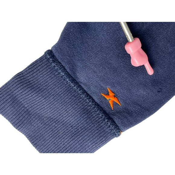 Auburn University Tigers Sweatshirt Men's M Blue Orange Distressed Embroidered - Picture 5 of 15